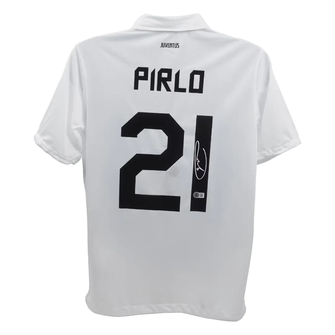 Framed Andrea Pirlo Signed Juventus FC Away Soccer Jersey #21 with Beckett Witness - Image 3