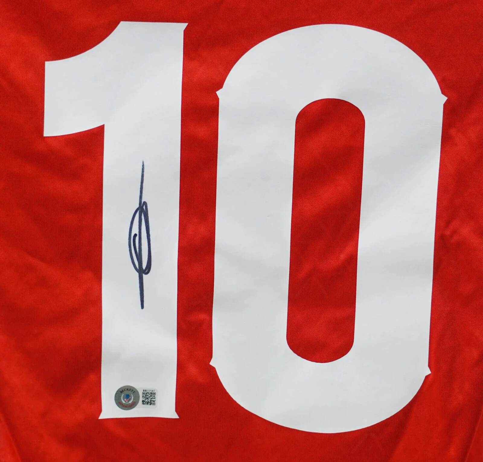 Ansu Fati Signed Spain FC Home Soccer Jersey #10 with Beckett COA - Image 2