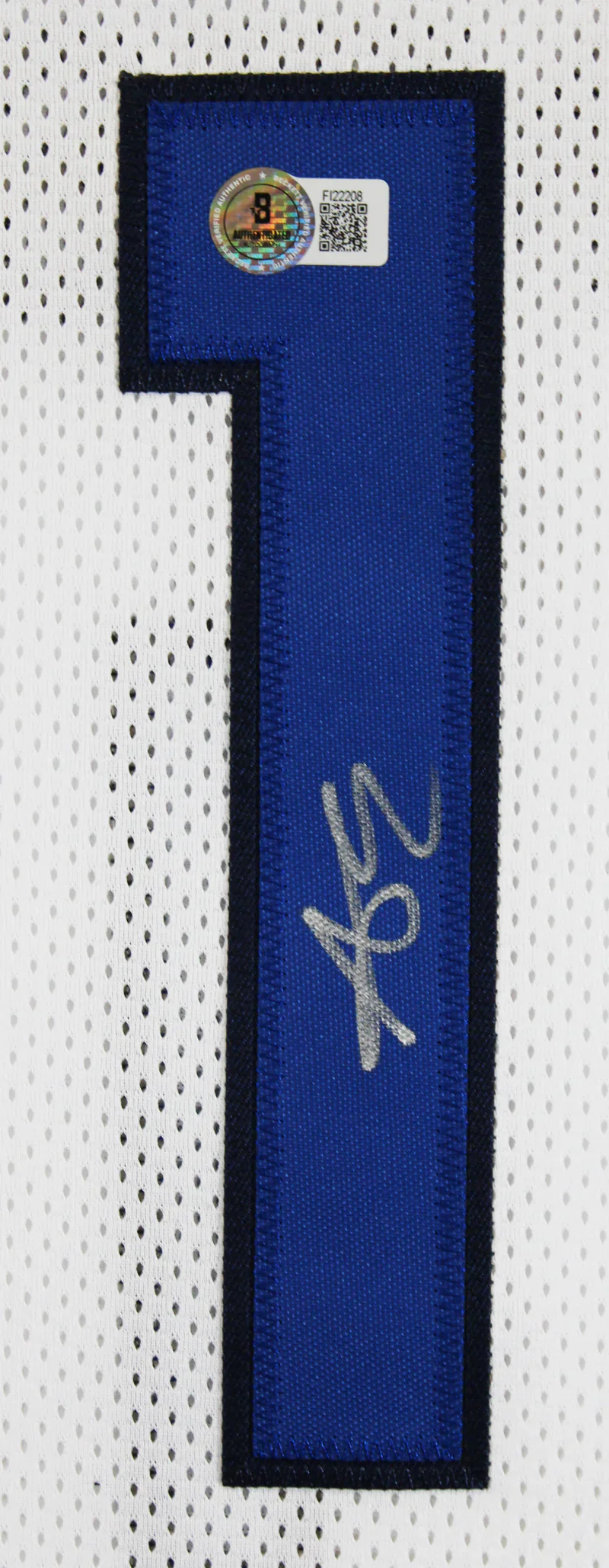 Anthony Edwards Authentic Signed White Pro Style Framed Jersey Autographed BAS - Image 2