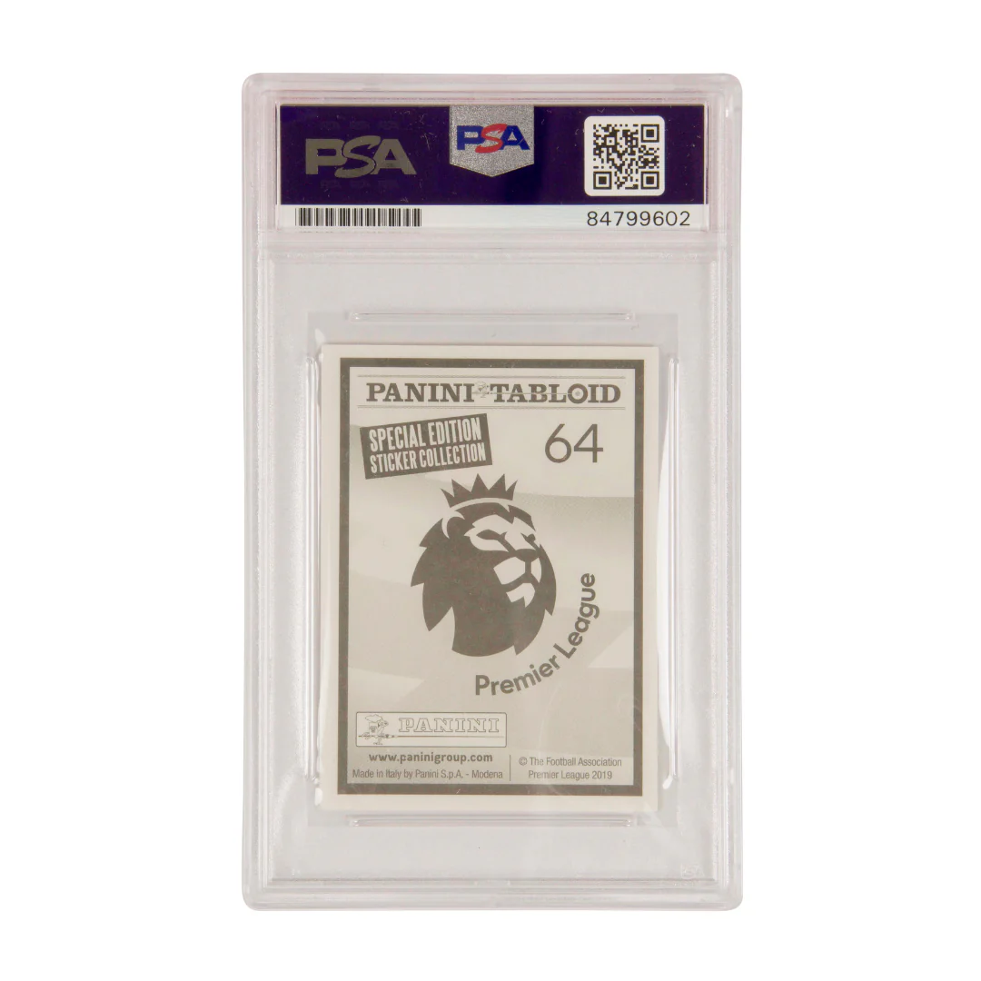Bukayo Saka Signed 2019 Panini Tabloid Rookie Sticker #64 – PSA AUTHENTIC - Image 2