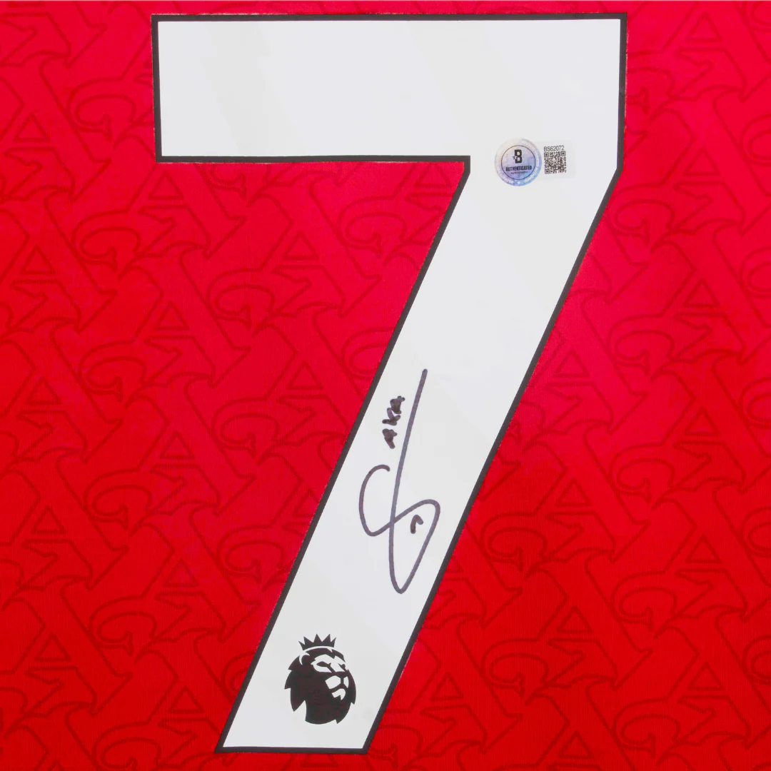 Framed Bukayo Saka Signed Arsenal Home Soccer Jersey #7 with Beckett COA - Image 2