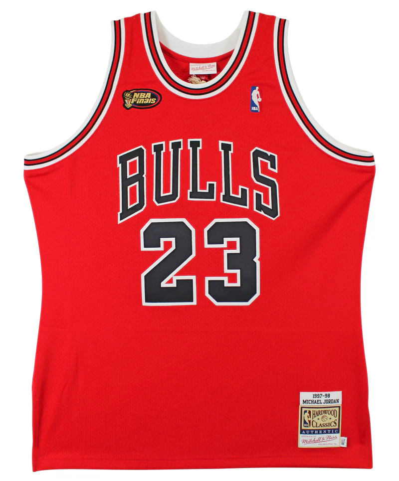 Bulls Michael Jordan Signed 97-98 Red M&N HWC Authentic Jersey UDA #BAJ78459 - Image 4