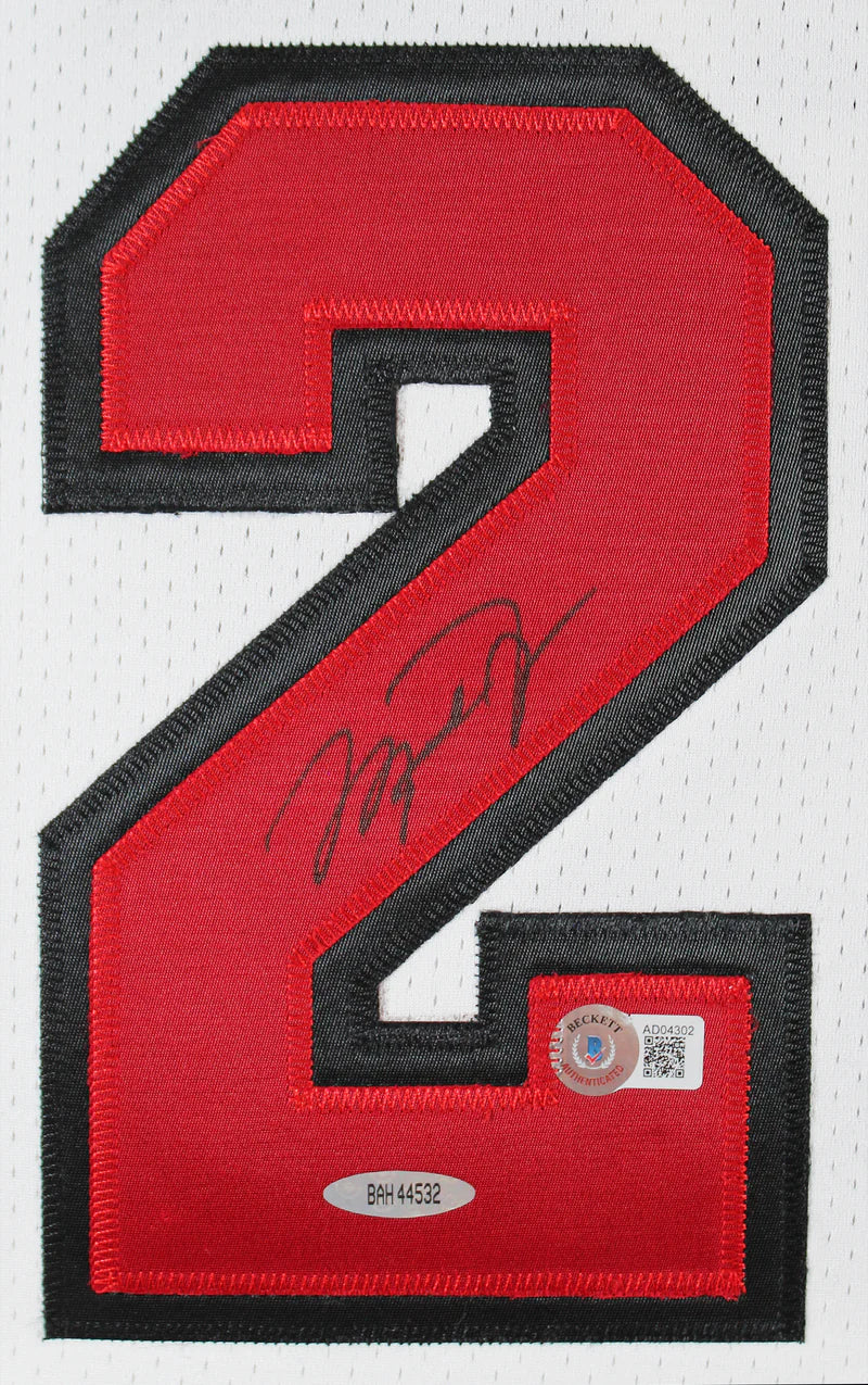 Bulls Michael Jordan Signed White 1997-98 M&N HWC Authentic Jersey BAS #AD04302 - Image 3