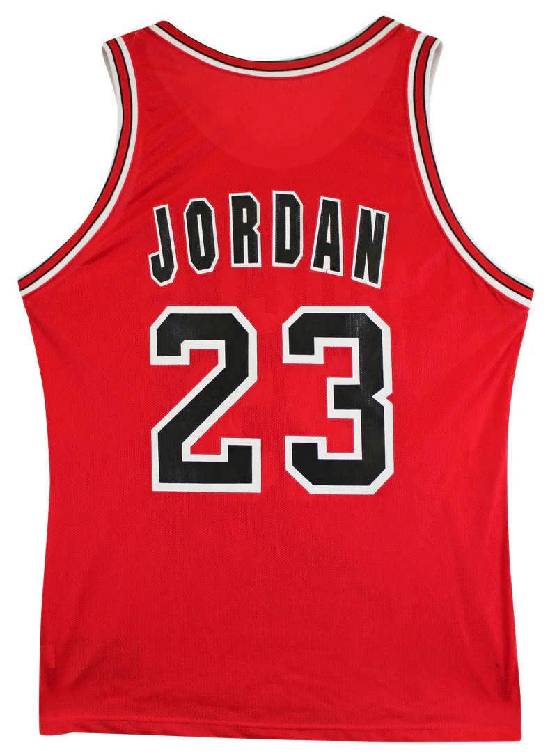 Bulls Michael Jordan "Thanks For Everything" Signed Red Champion Jersey BAS LOA - Image 3