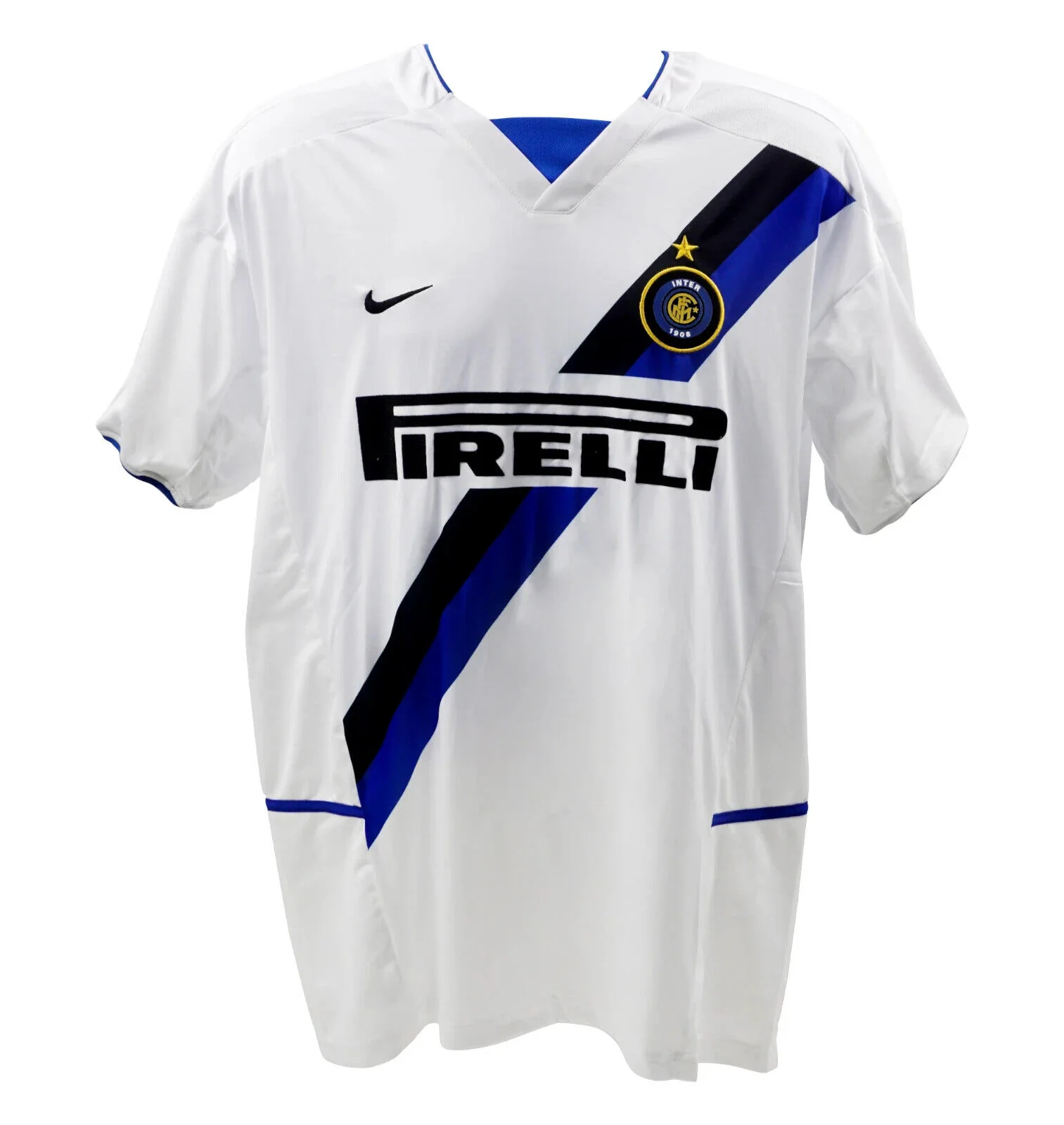 Framed Christian Vieri Signed Inter Milan Away Soccer Jersey #32 with Beckett COA - Image 4