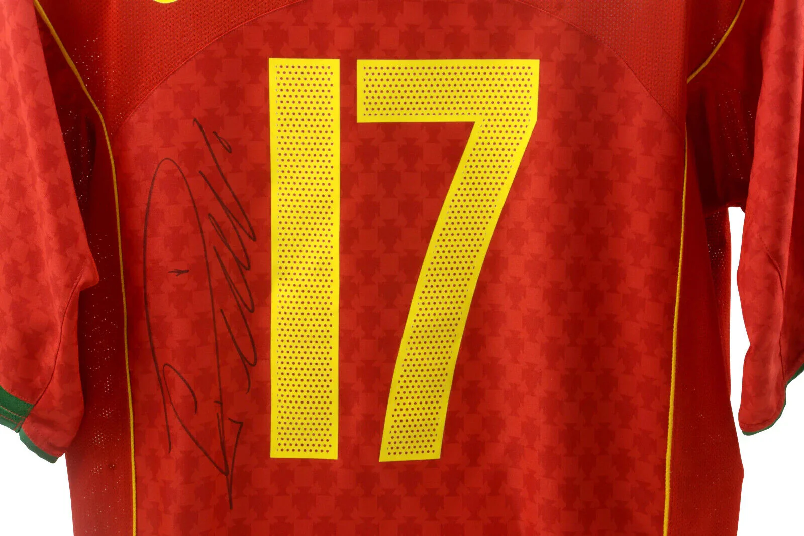 Cristiano Ronaldo Signed Portugal Home Soccer Jersey #17 with Beckett LOA - Image 2