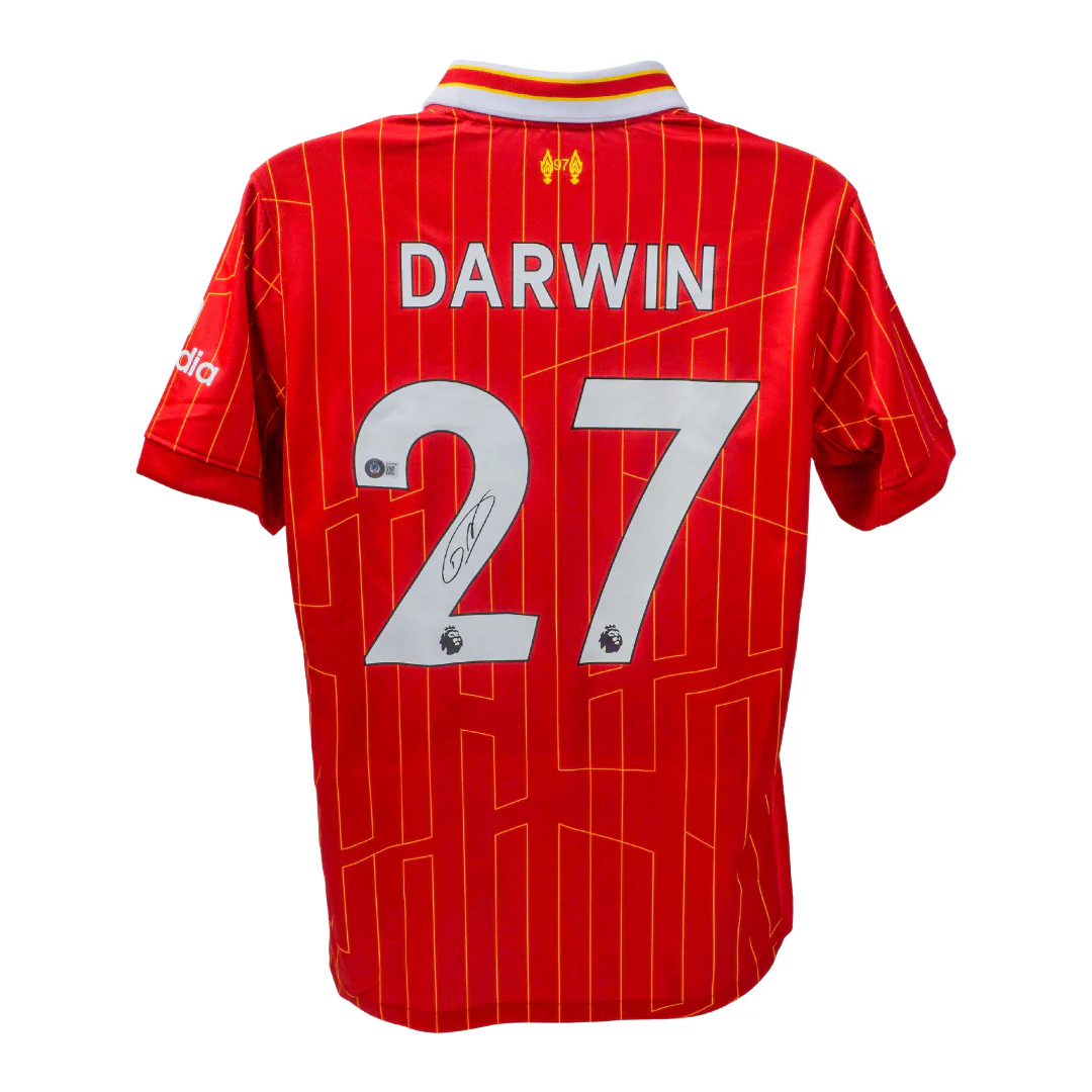 Framed Darwin Nunez Signed Liverpool FC Home Soccer Jersey #27 with Beckett COA - Image 3