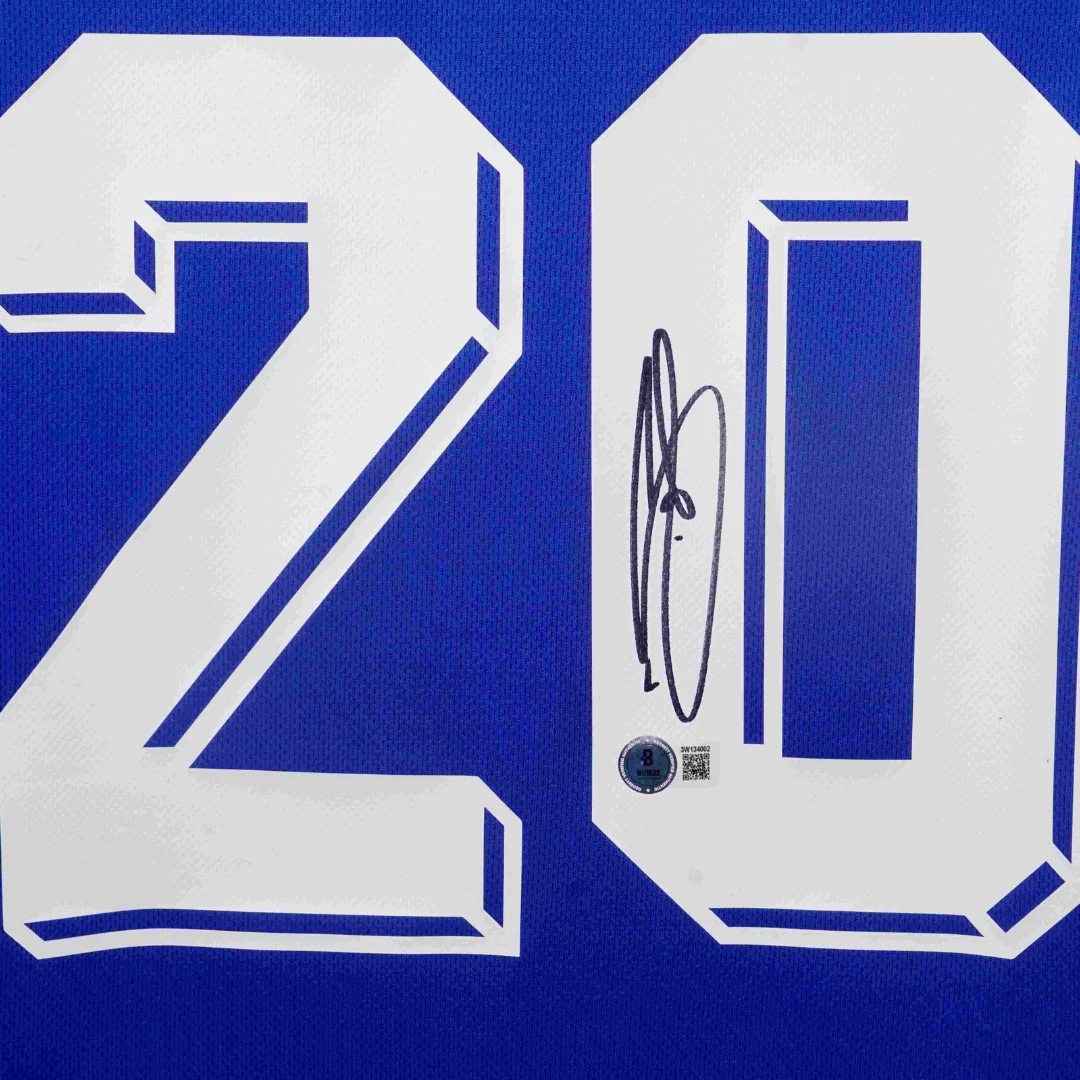 Framed David Trezeguet Signed France Soccer Jersey #20 with Beckett Witness - Image 2