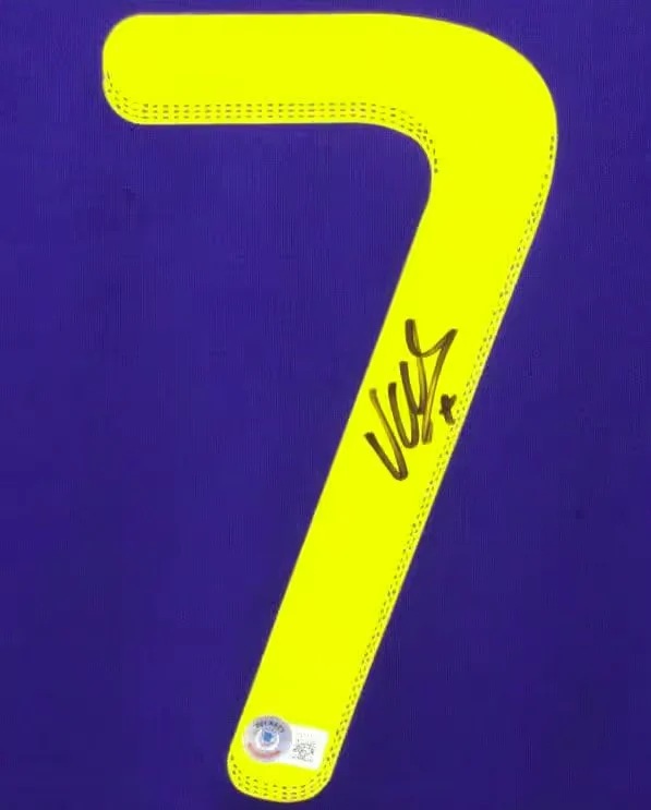Framed David Villa Signed Spain 2010 World Cup Final Soccer Jersey #7 with Beckett COA - Image 2