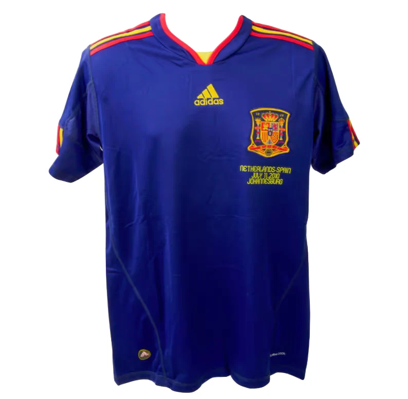 Framed David Villa Signed Spain 2010 World Cup Final Soccer Jersey #7 with Beckett COA - Image 4