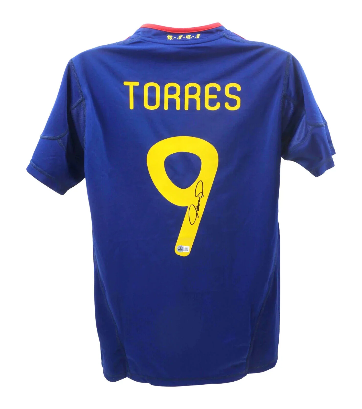 Framed Fernando Torres Signed 2010 World Cup Final Spain Soccer Jersey with Beckett COA - Image 3