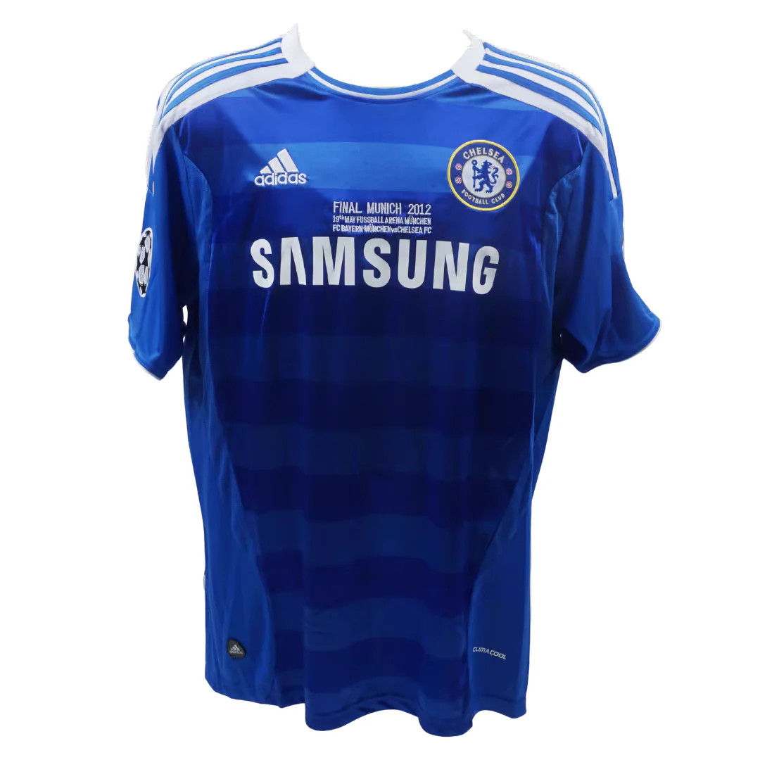 Framed Fernando Torres Signed 2012 UCL Final Chelsea Soccer Jersey #9 with Beckett COA - Image 4