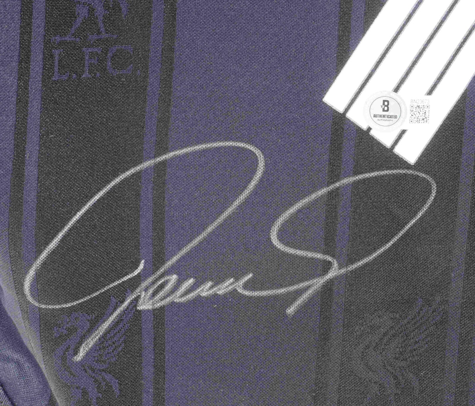 Fernando Torres Signed Liverpool FC Away Soccer Jersey #9 with Beckett COA - Image 2