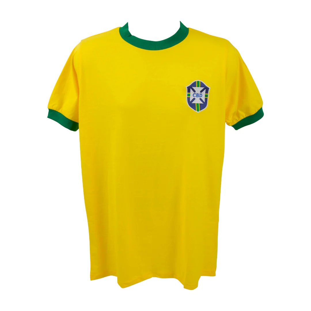 Framed Pele Signed Vintage Brazil FC Home Soccer Jersey #10 with Beckett COA - Image 4