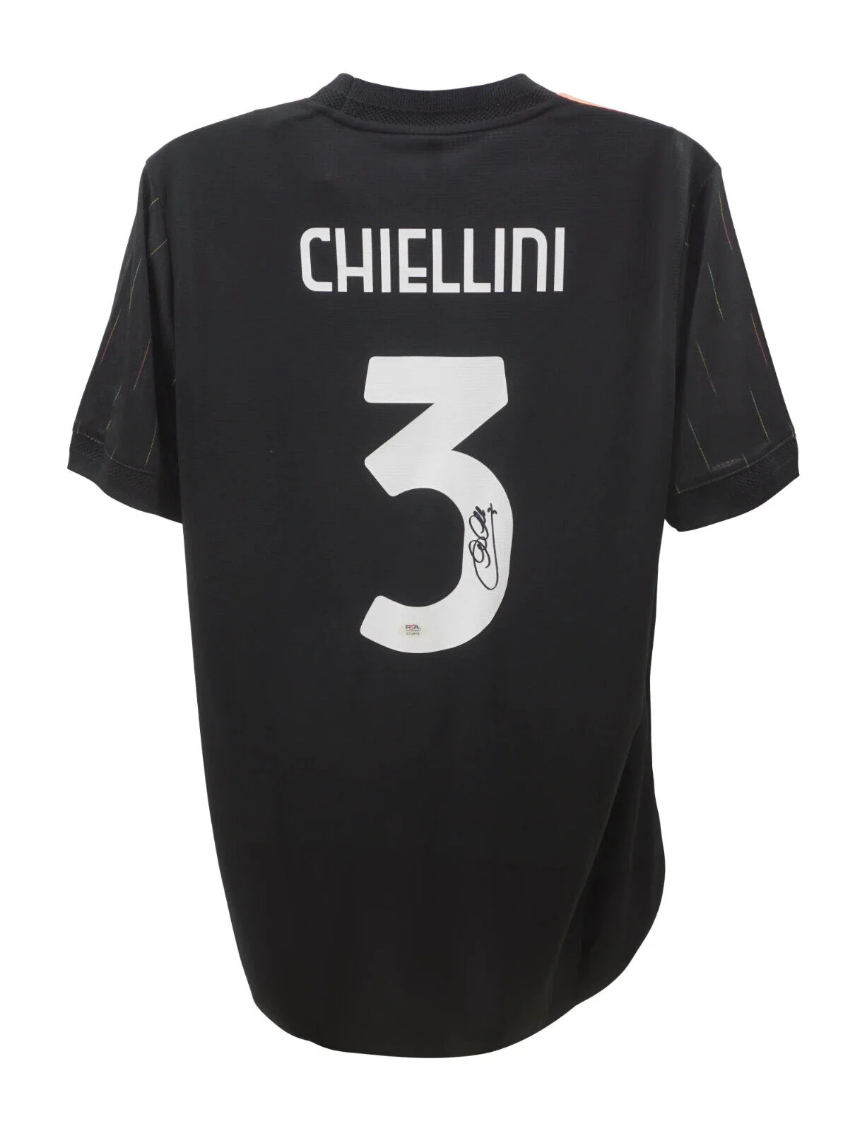 Framed Giorgio Chiellini Signed Juventus FC Soccer Jersey #3 with PSA COA - Image 3