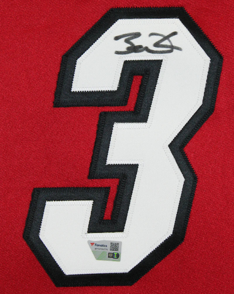 Heat Dwyane Wade Signed 2005-06 Red Mitchell & Ness Authentic Jersey Fanatics - Image 2
