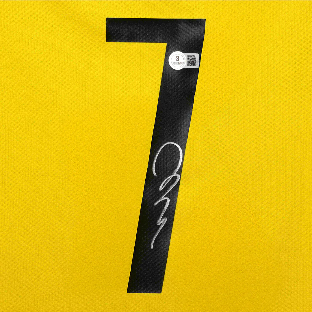 Framed Jadon Sancho Signed Borussia Dortmund Soccer Jersey #7 with Beckett COA - Image 2
