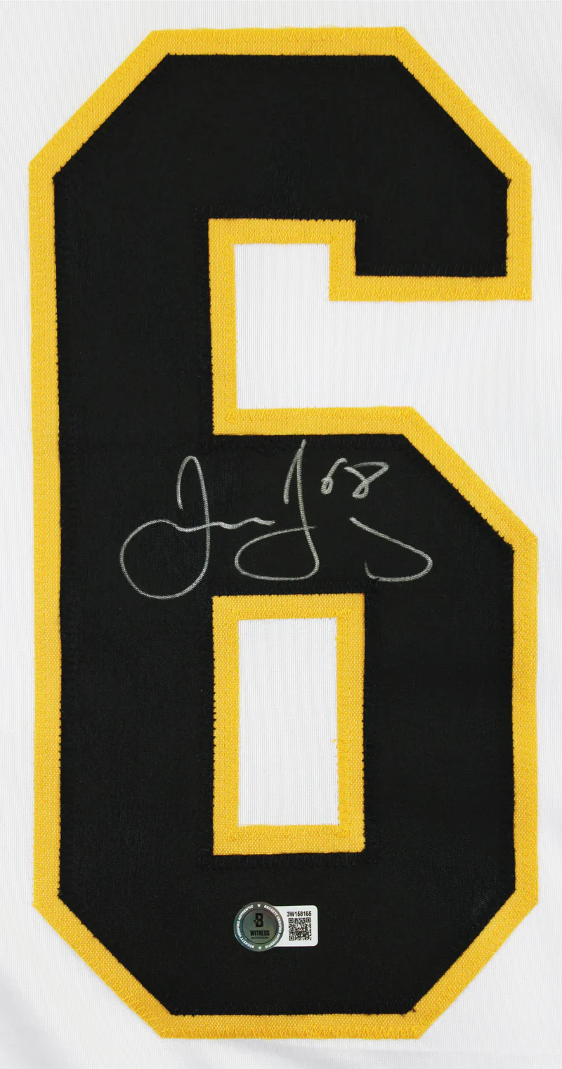 Jaromir Jagr Authentic Signed White Pro Style Framed Jersey BAS Witnessed - Image 2