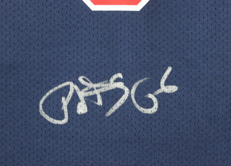 Knicks Patrick Ewing Signed Navy Blue 1992 Team USA M&N Authentic Jersey BAS - Image 3