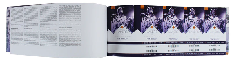 Lakers Kobe Bryant Signed 2015-16 Final Season Season Ticket Holder Book BAS - Image 3