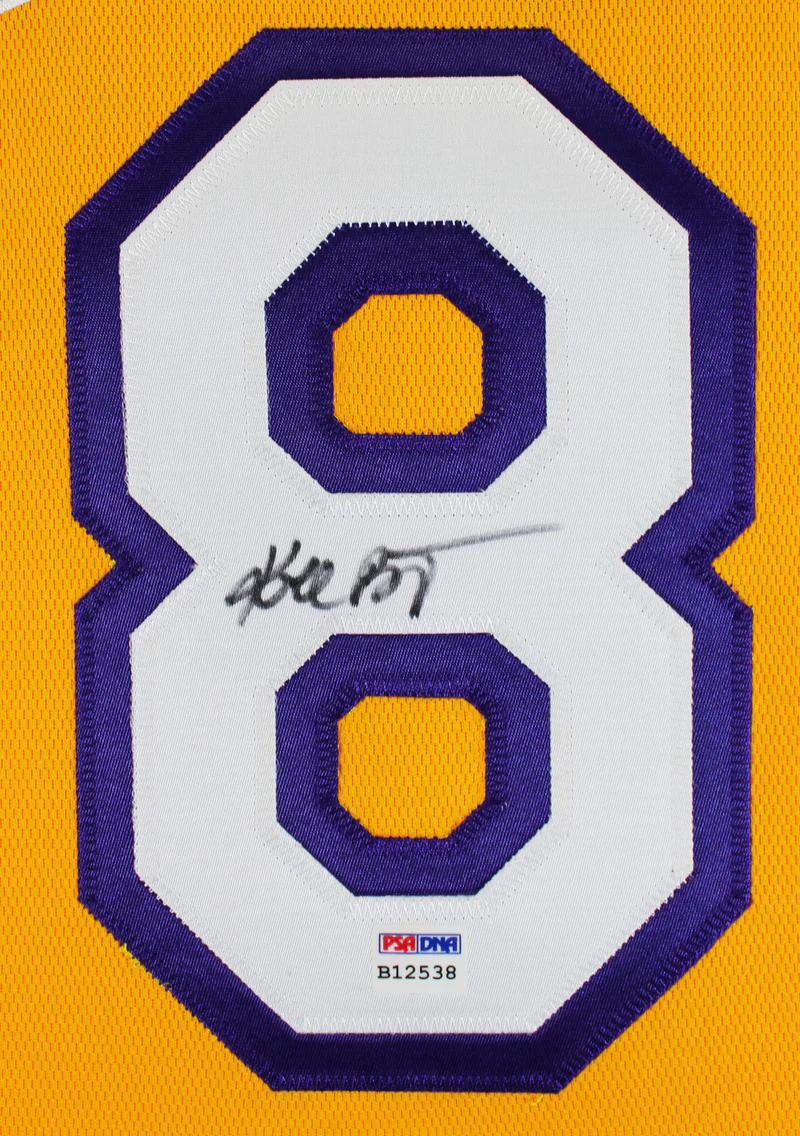 Lakers Kobe Bryant Signed Yellow M&N 2000-01 HWC Authentic Jersey PSA #B12538 - Image 2