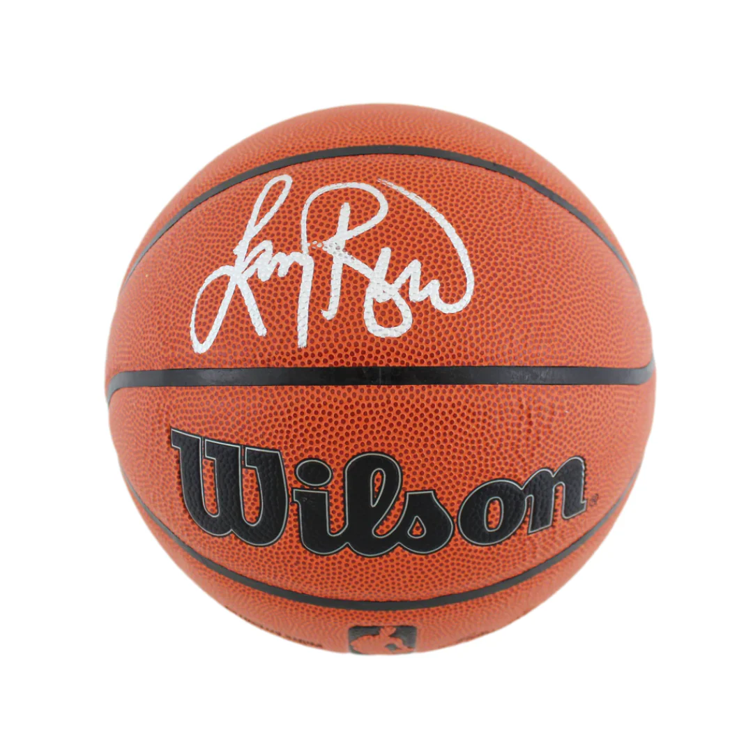 Larry Bird Signed Wilson Basketball with Beckett Witness - Image 2