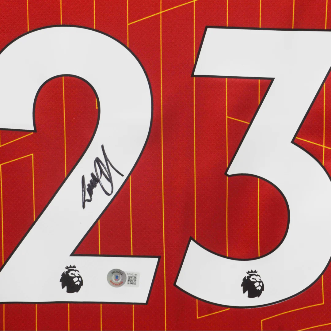 Framed Luis Diaz Signed Liverpool FC Home Soccer Jersey #23 with Beckett COA - Image 2