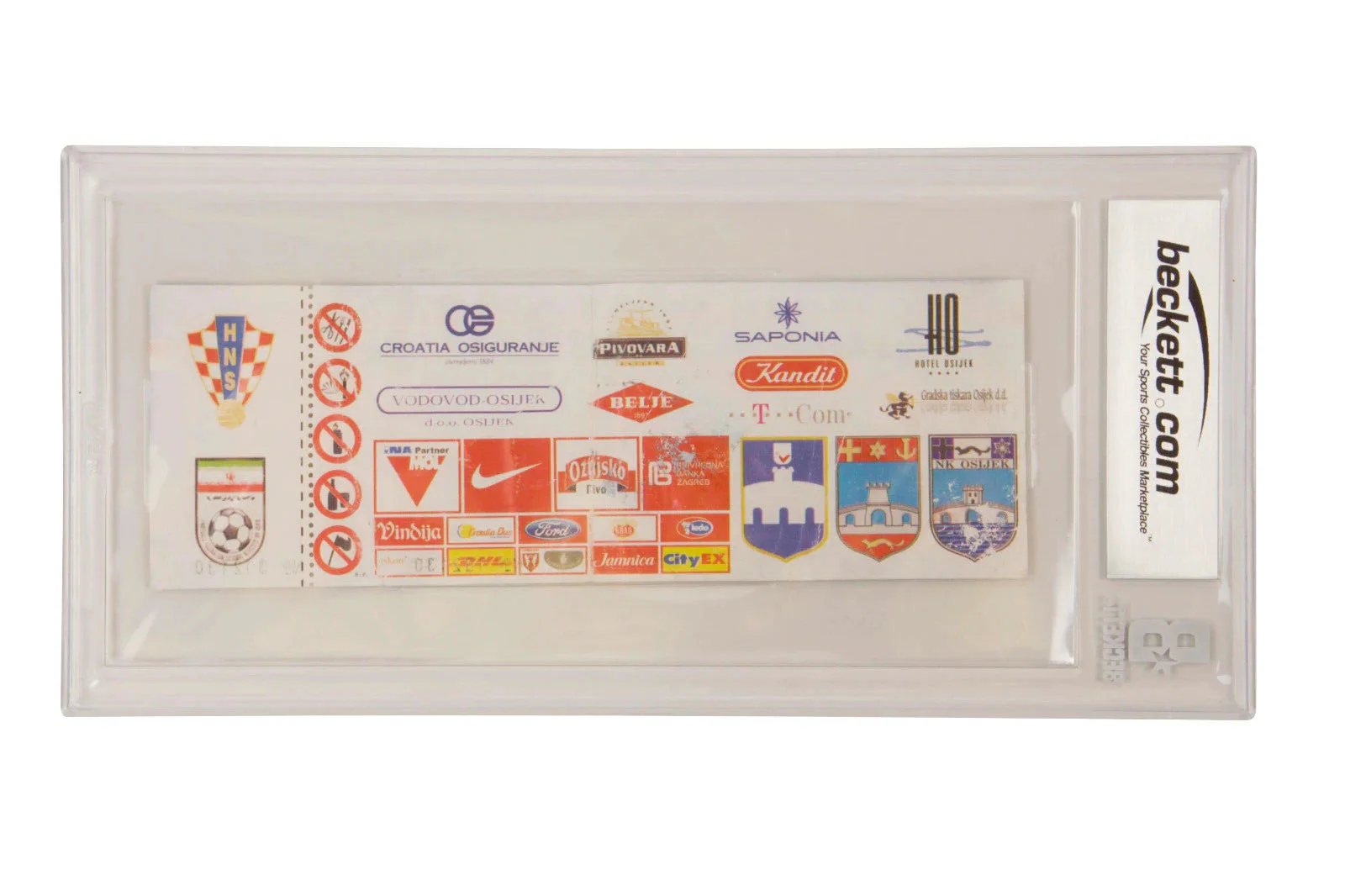 Luka Modric Signed 2006 First Croatia Home Game Match Ticket – BGS Authentic - Image 2
