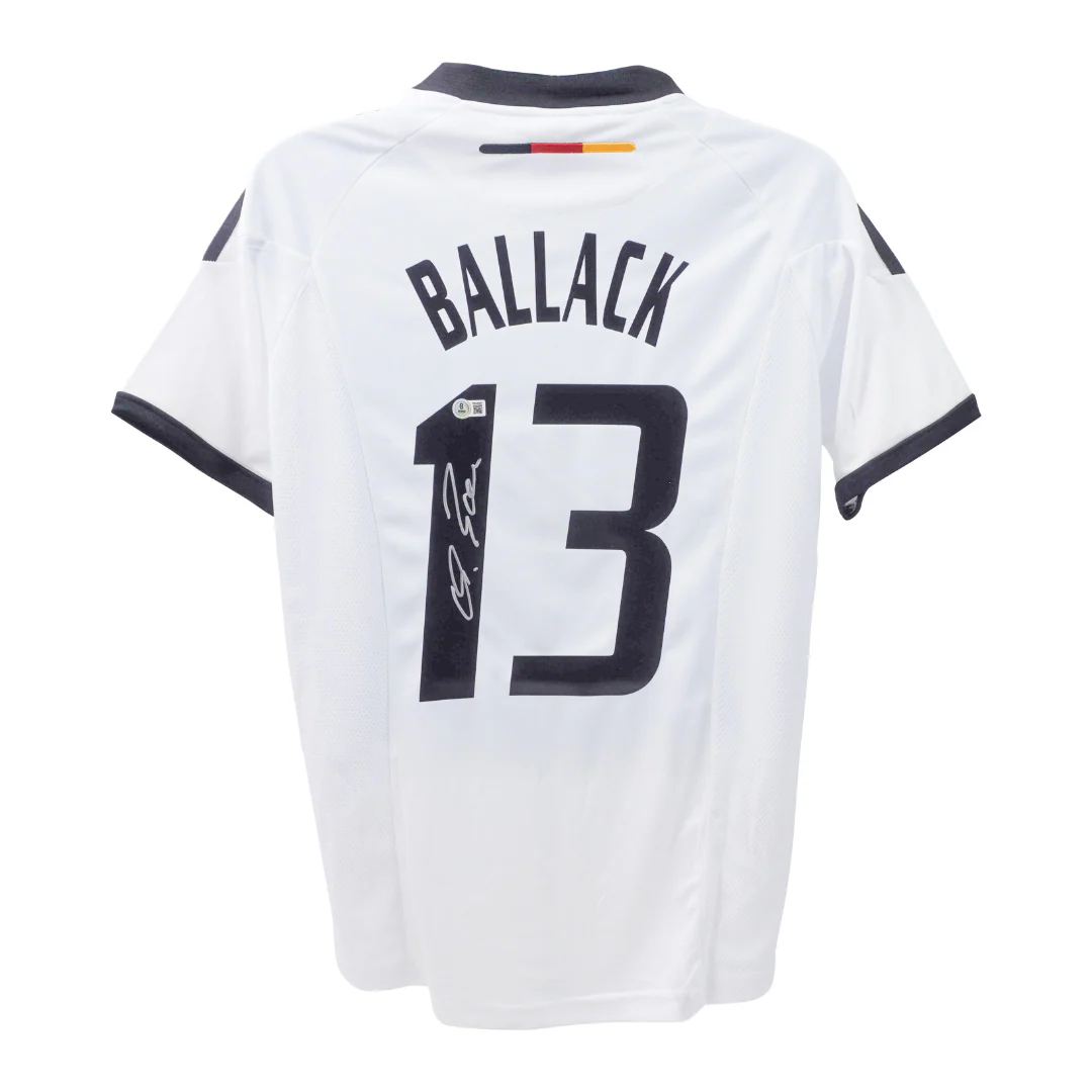 Framed Michael Ballack Signed Germany Soccer Jersey #13 with Beckett Witness - Image 3