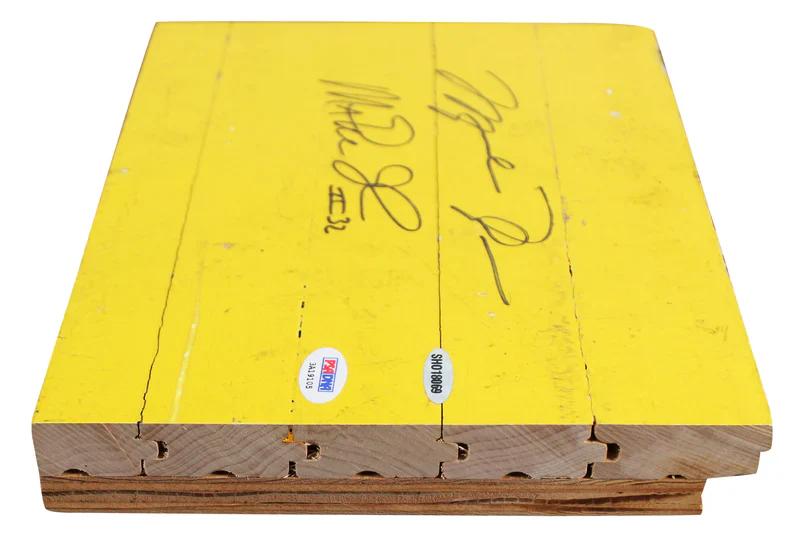 Michael Jordan & Magic Johnson Authentic Signed 8x10 Forum Floorboard PSA & UDA - Image 4