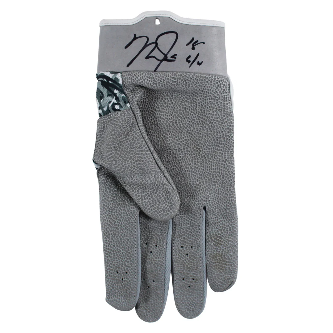 Mike Trout Signed 2018 Game Used Nike Batting Glove with Beckett COA - Image 2