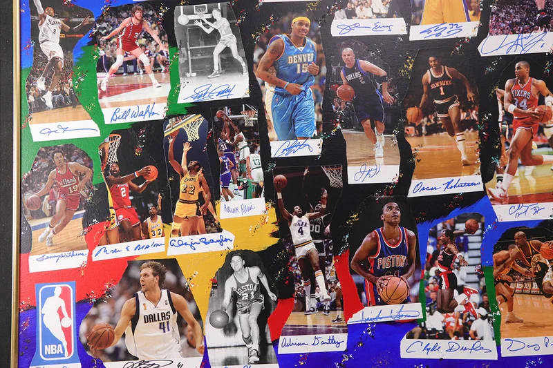 NBA 60 Greatest "NBA Legends Of Basketball" Signed Framed Lithograph #52/60 BAS - Image 2