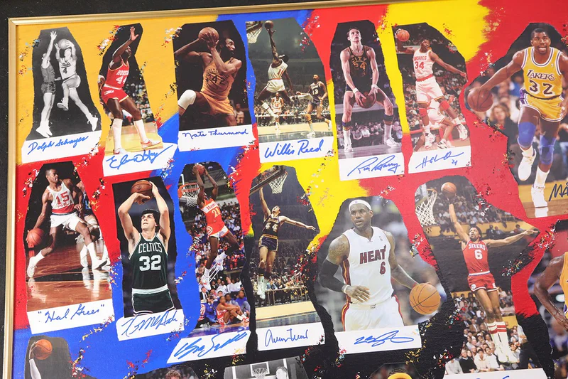 NBA 60 Greatest "NBA Legends Of Basketball" Signed Framed Lithograph #52/60 BAS - Image 3