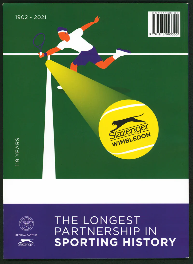 Novak Djokovic "#20" Signed 2021 The 134th Wimbledon Program BAS - Image 2