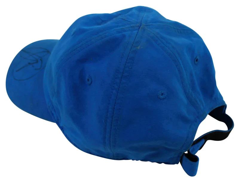 Novak Djokovic Authentic Signed Blue Lacoste Match Used Hat BAS - Image 3
