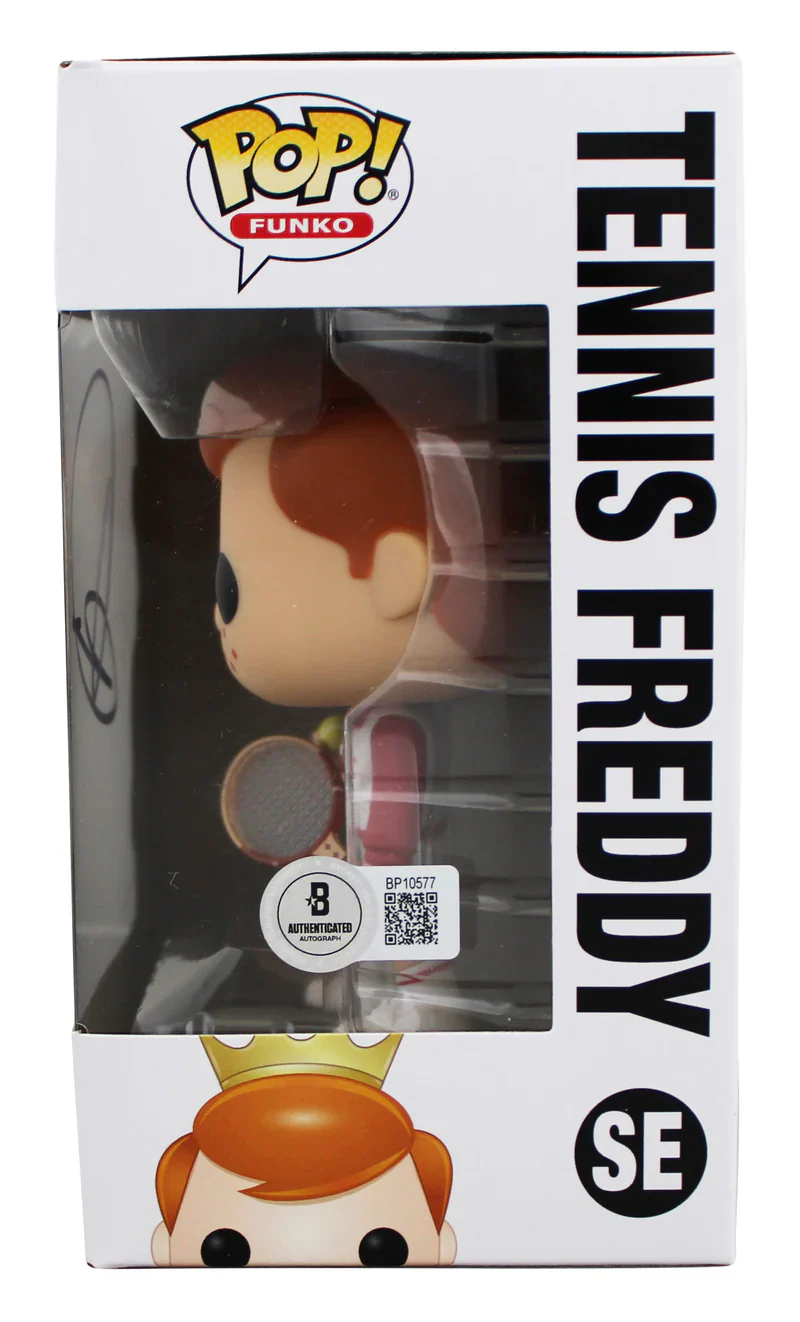 Novak Djokovic Signed Tennis Freddy #SE Funko Pop Vinyl Figure BAS - Image 3