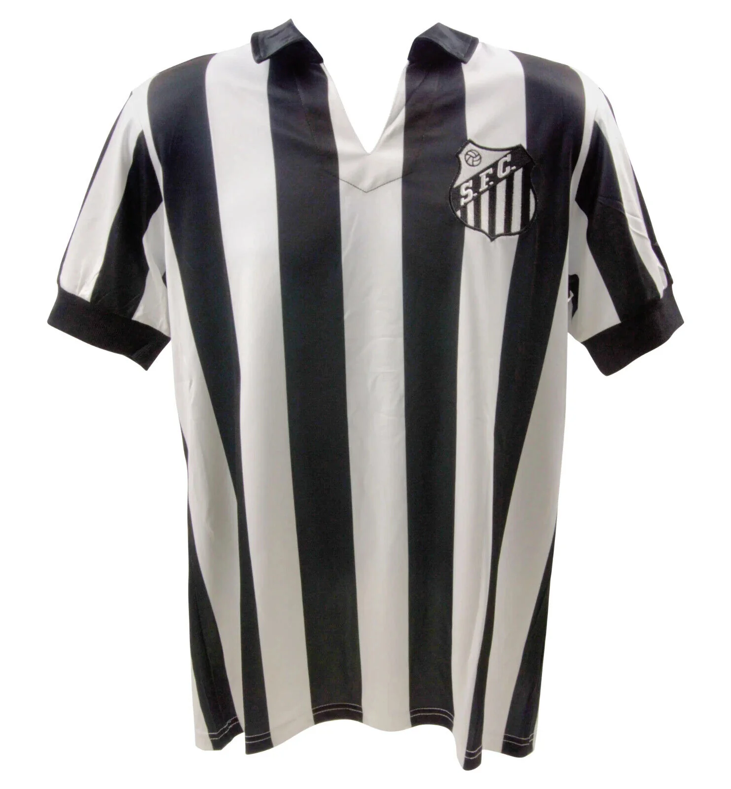 Pele Signed Vintage Santos FC Home Soccer Jersey #10 with Beckett COA - Image 4