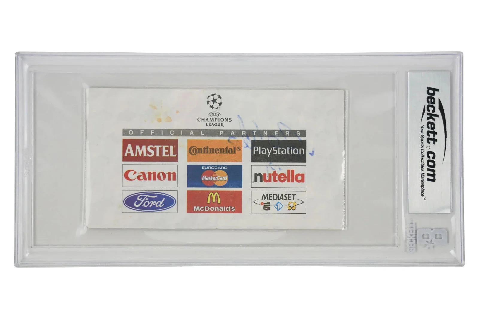 Ronaldo Nazario Signed 1998 First UCL Goal Match Ticket – BGS Authentic - Image 2