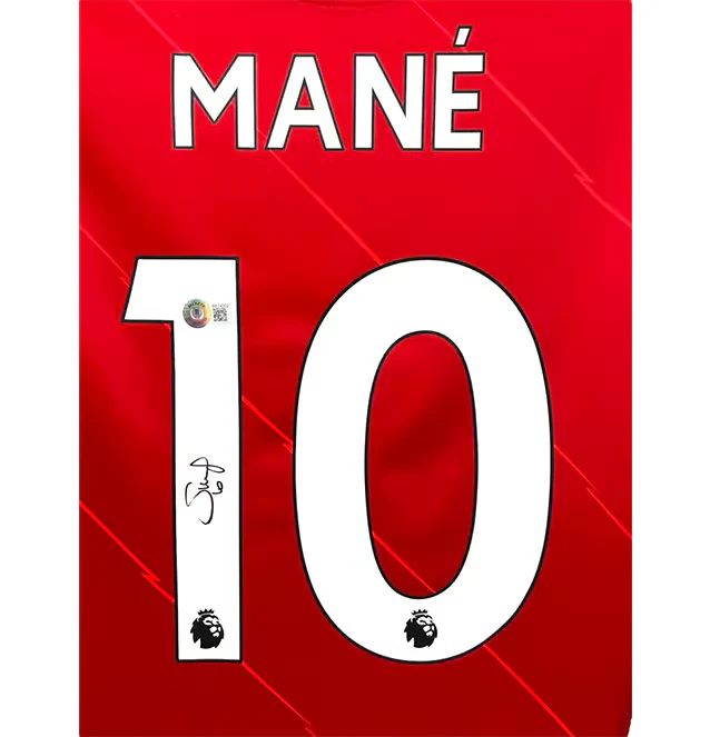 Sadio Mane Signed Liverpool FC Soccer Jersey #10 with Beckett COA - Image 2