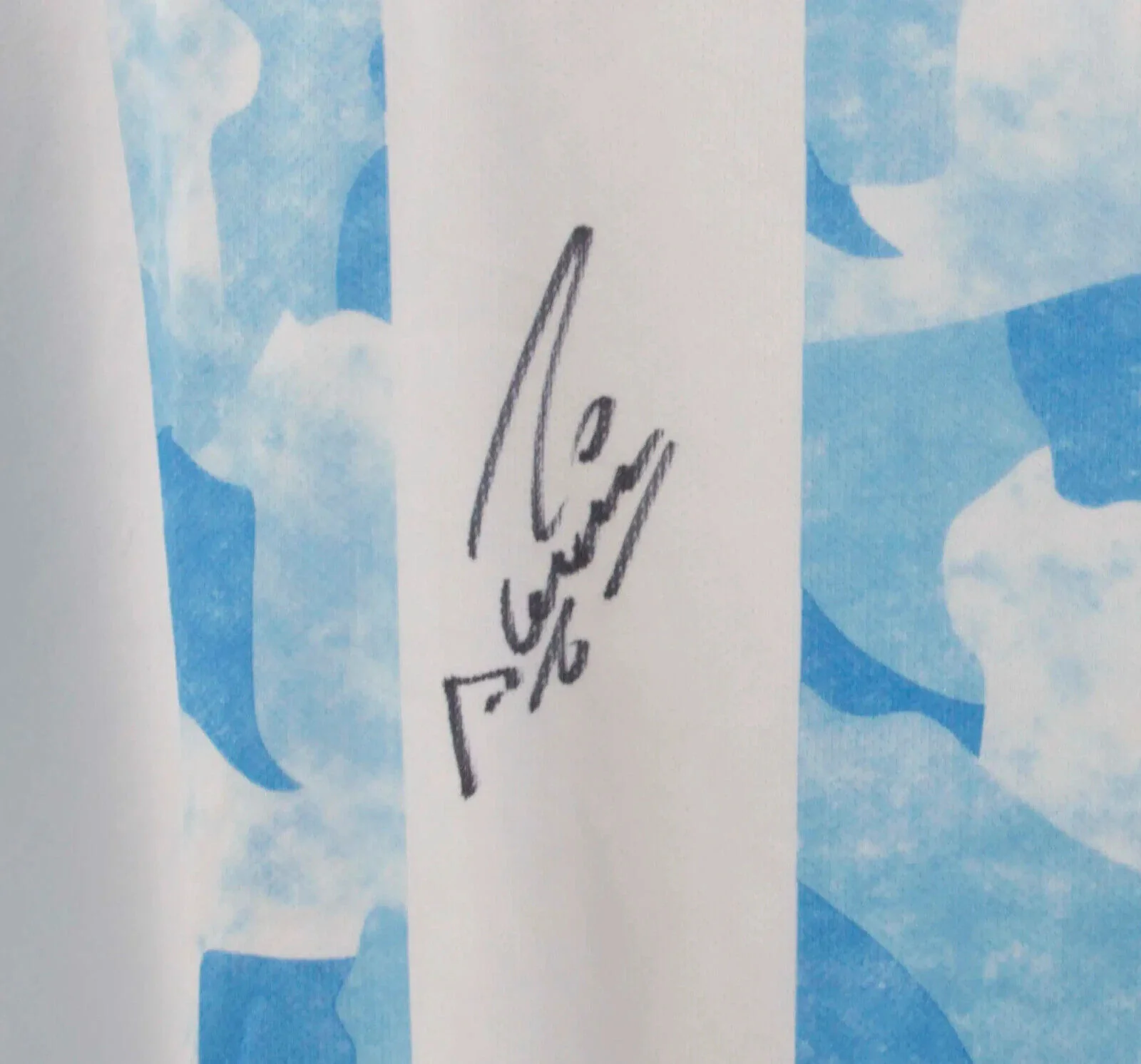 Sergio Aguero Front Signed Argentina FC Home Soccer Jersey with Beckett COA - Image 2