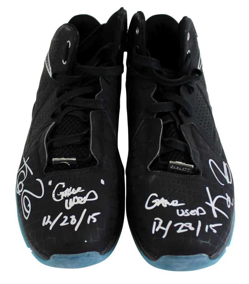 Timberwolves Kevin Garnett "Game Used 12/28/15" Signed Anta KG6 Shoes BAS Wit - Image 4