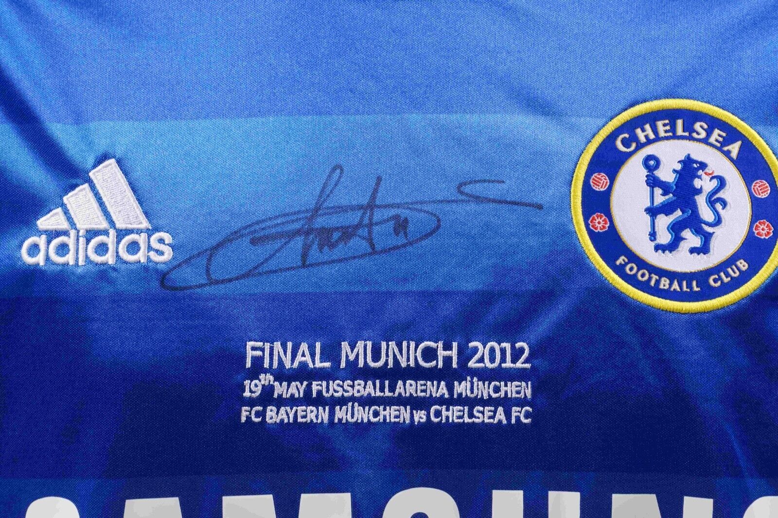 Torres, Drogba & Lampard Signed Chelsea Soccer Jersey Inscribed with Beckett COA - Image 2