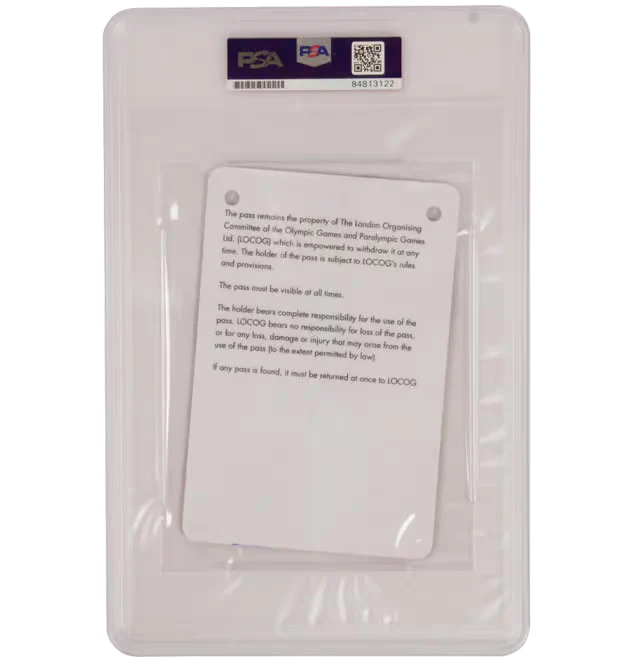 Usain Bolt Signed 2012 London Olympics Villages Pass – PSA Authentic - Image 2