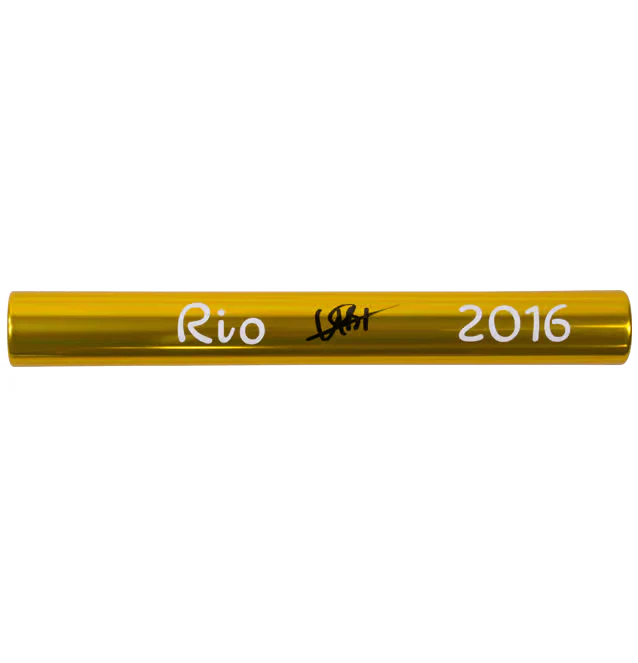 Usain Bolt Signed 2016 Rio Olympics Baton with Beckett COA